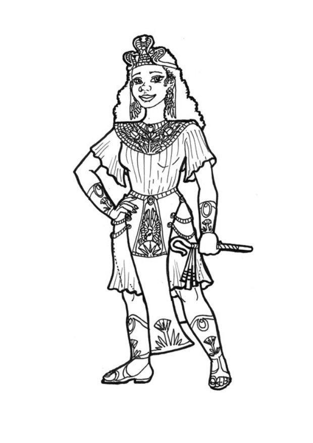 princesa egApcia Página para colorir princesa egApcia