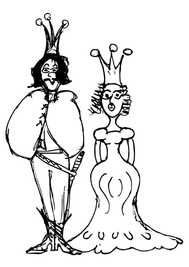 prAncipe e princesa Página para colorir prAncipe e princesa