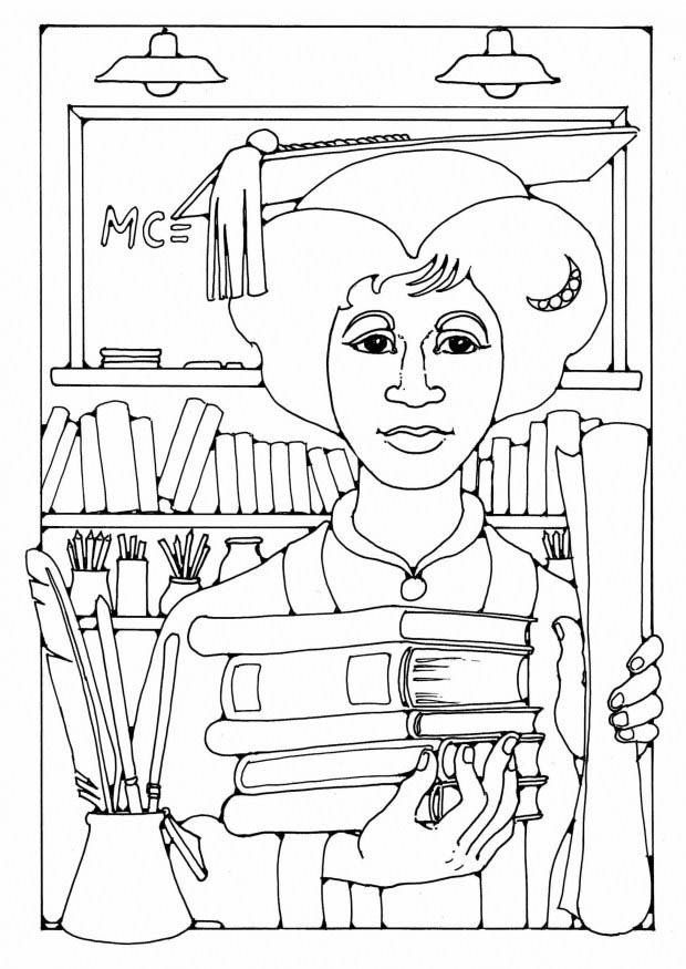 professor Página para colorir professor