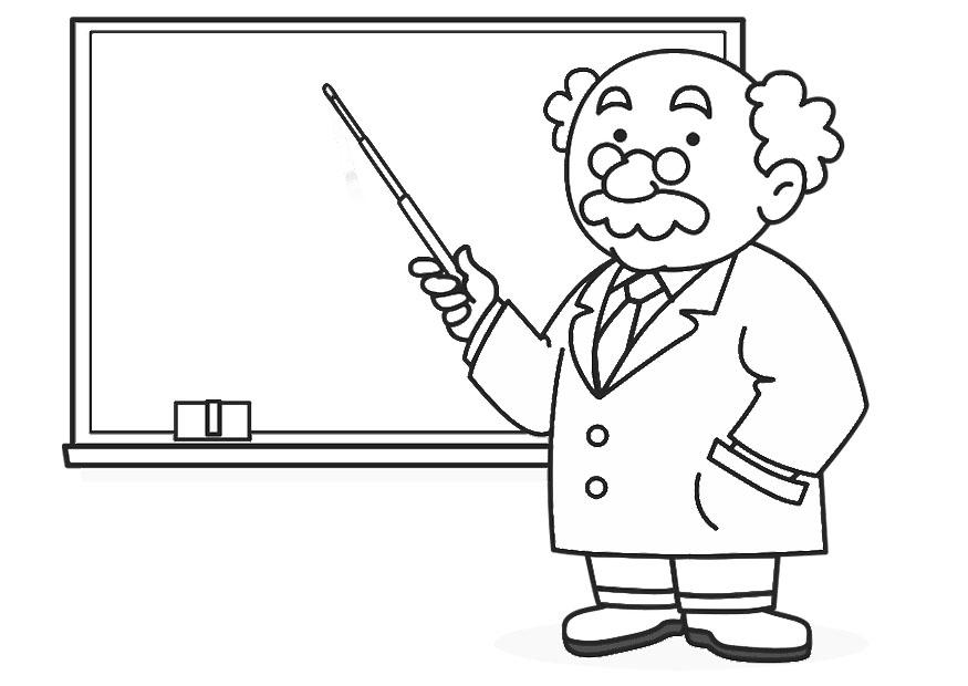 professor Página para colorir professor
