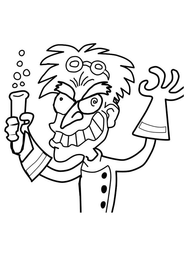 professor maluco Página para colorir professor maluco