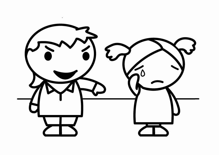provocar - bullying Página para colorir provocar - bullying