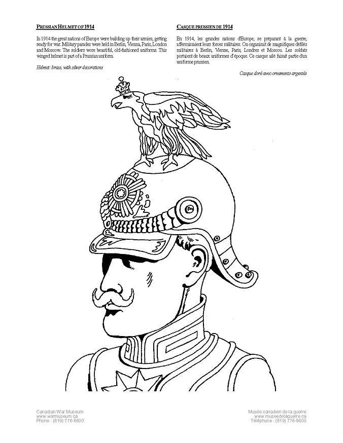 prussiano Página para colorir prussiano