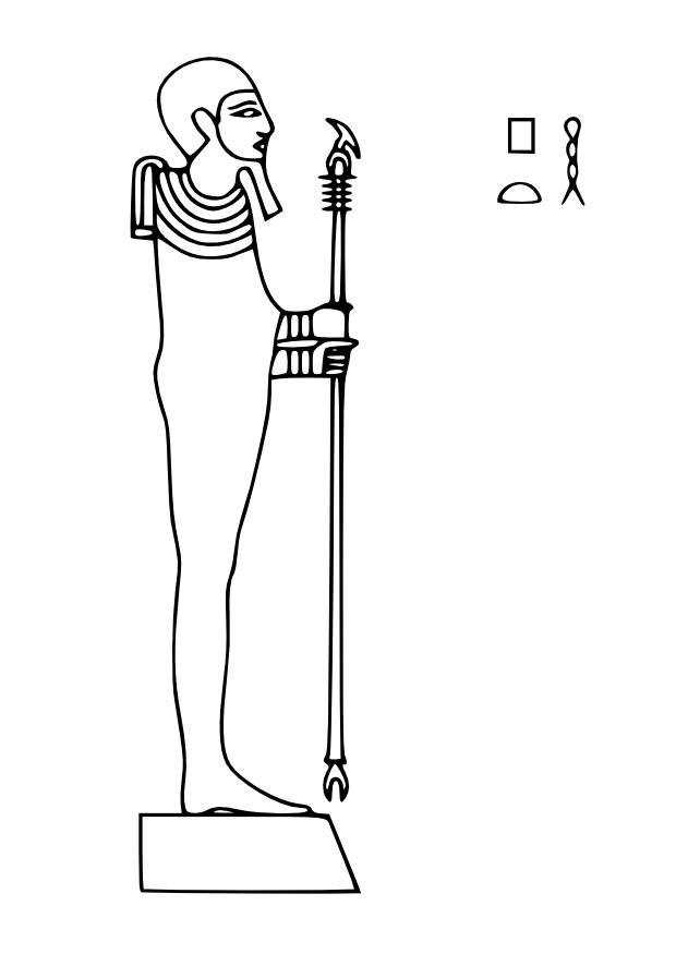 ptah Página para colorir ptah