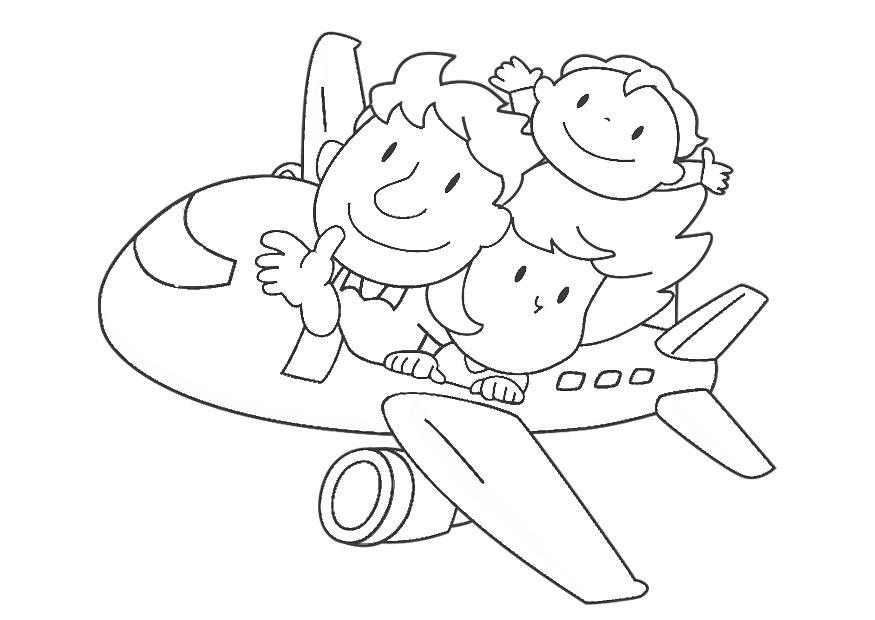 Página para colorir aviA£o