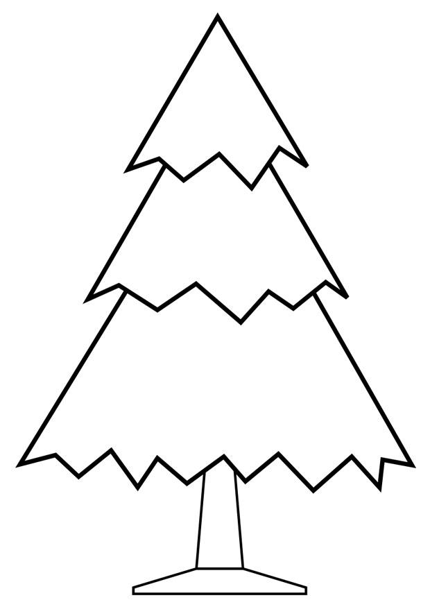 Página para colorir A¡rvore de natal 
