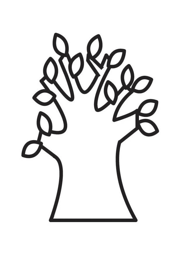 Página para colorir A¡rvore na primavera 