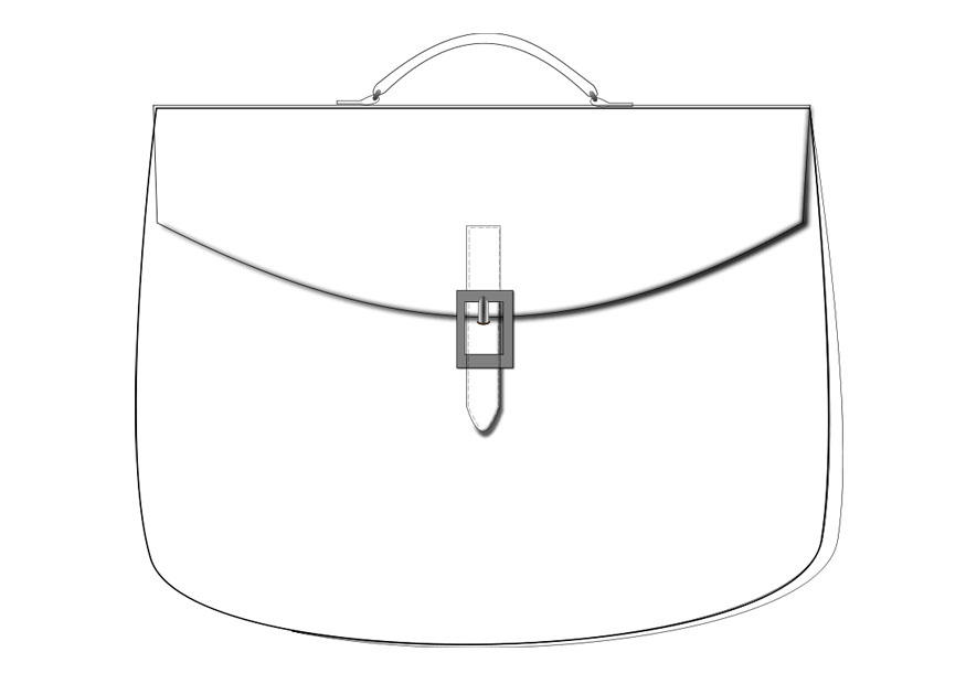 Página para colorir bolsa escolar