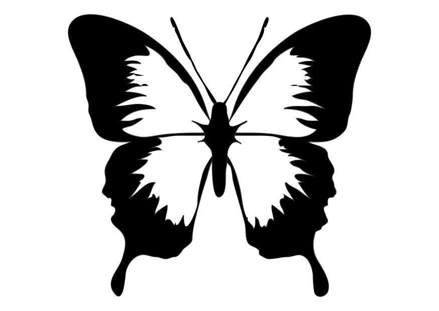 Página para colorir borboleta