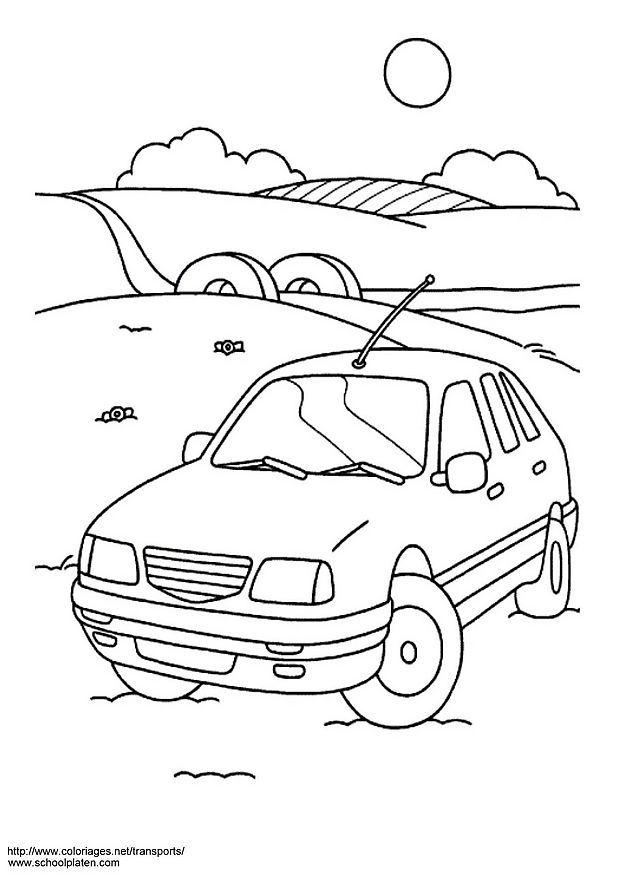 Página para colorir carro