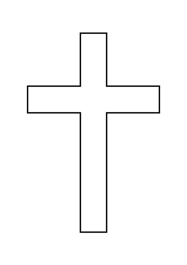Página para colorir cruz
