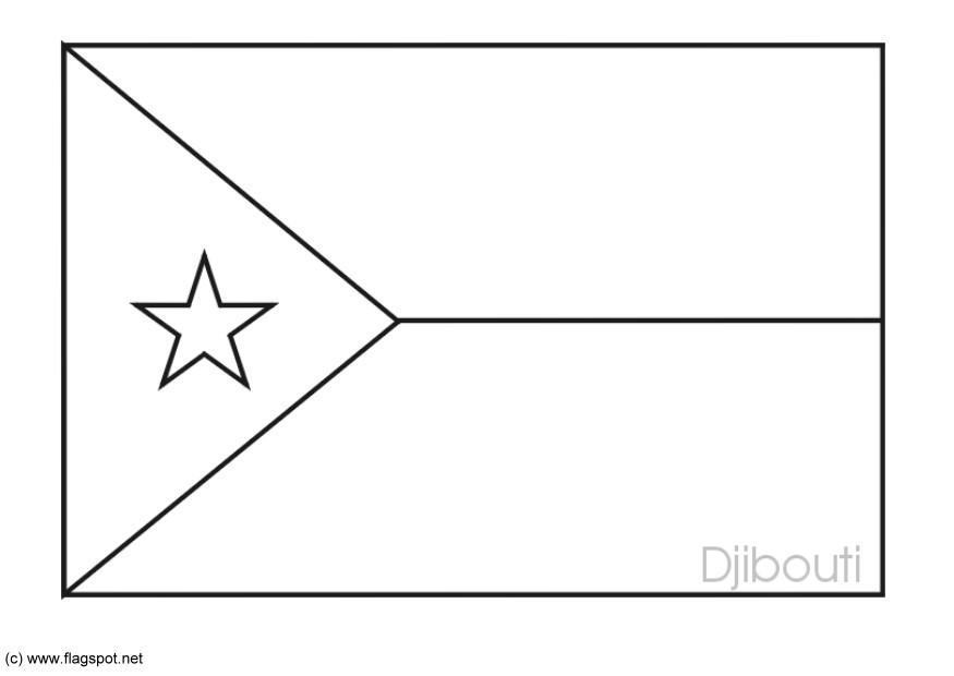 Página para colorir djibouti