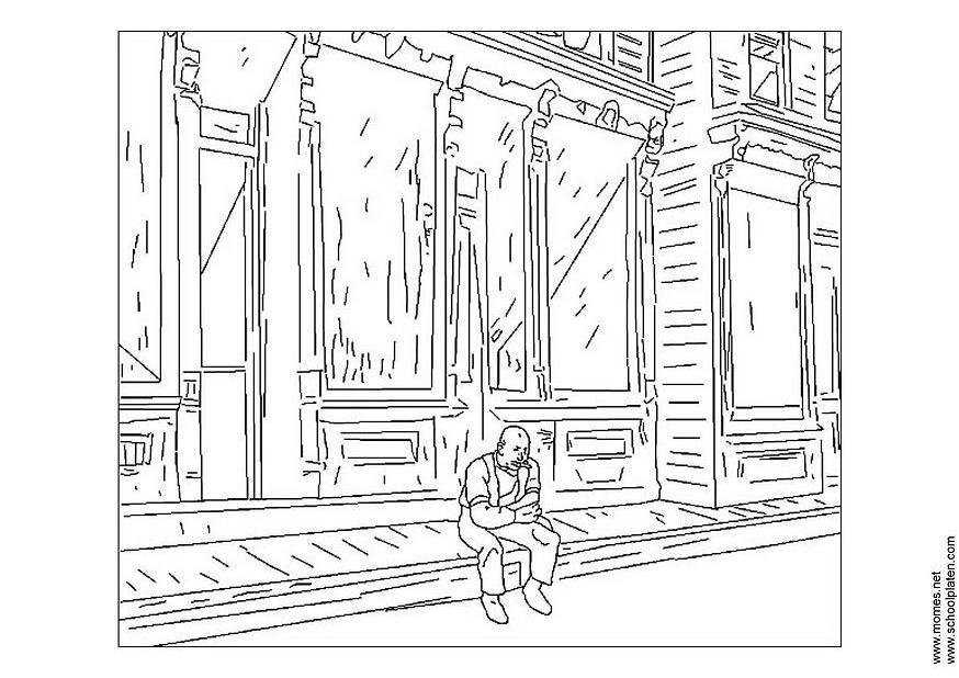 Página para colorir eduard hopper