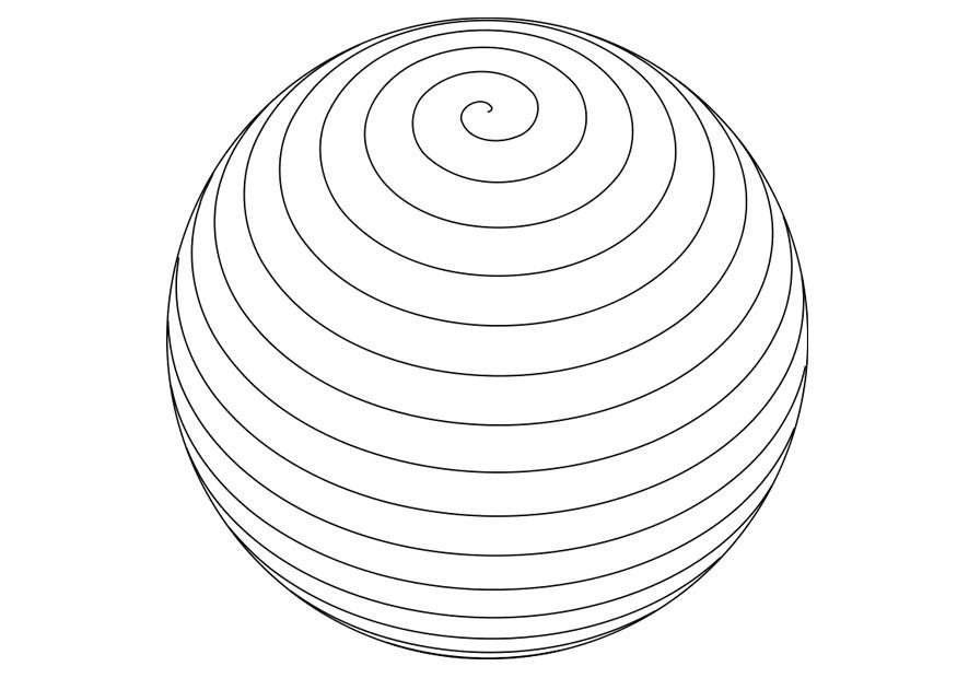 Página para colorir esfera