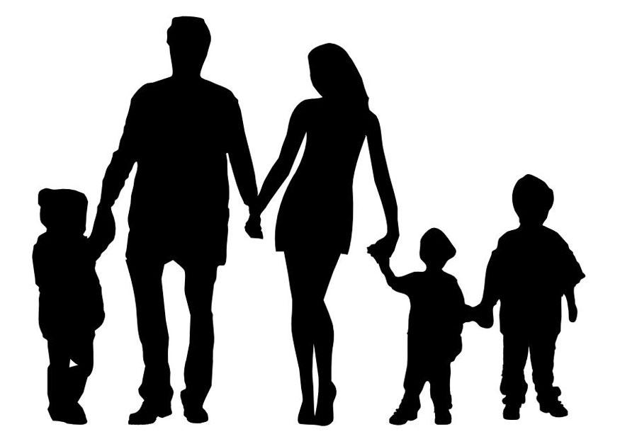 Página para colorir famA­lia