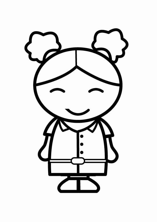 Página para colorir feliz