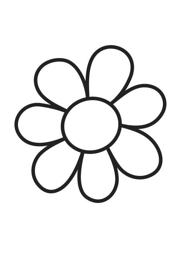 Página para colorir flor