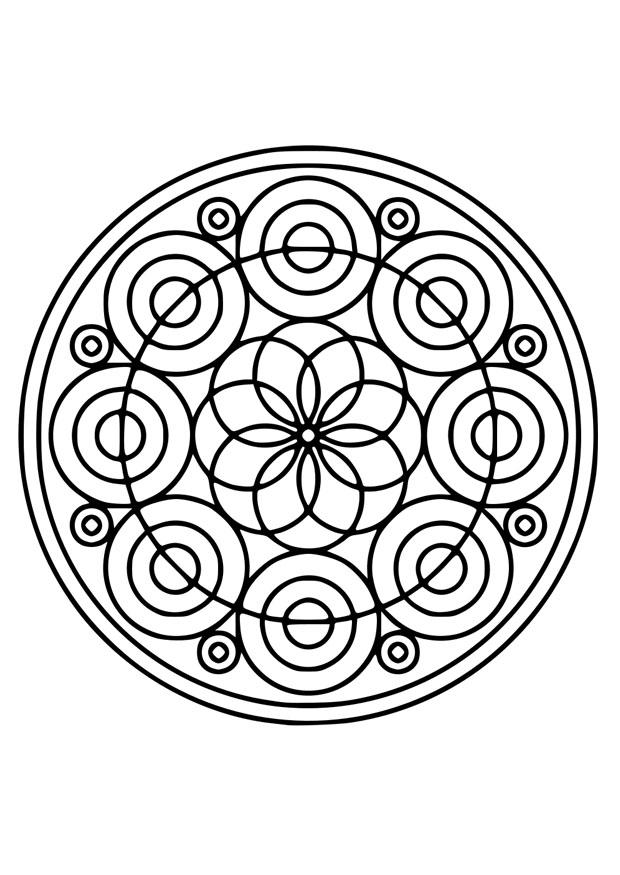 Página para colorir flor