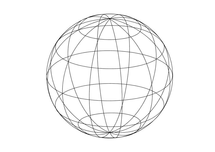 Página para colorir globo 
