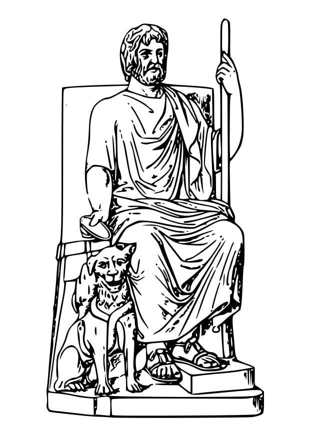 Página para colorir hades