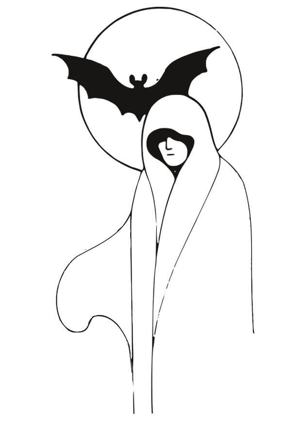 Página para colorir halloween