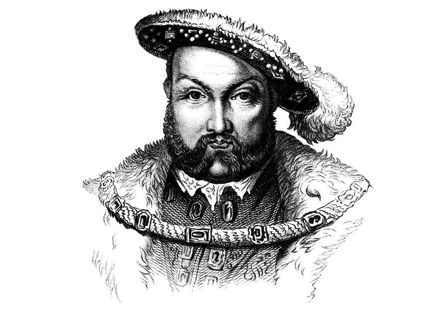 Página para colorir henrique viii