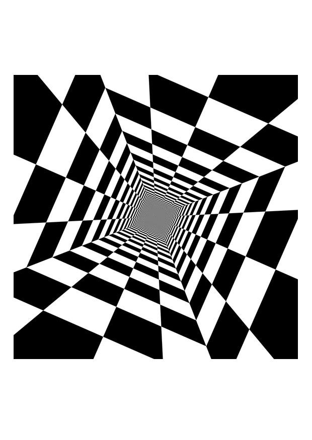 Página para colorir ilusA£o de A³ptica 