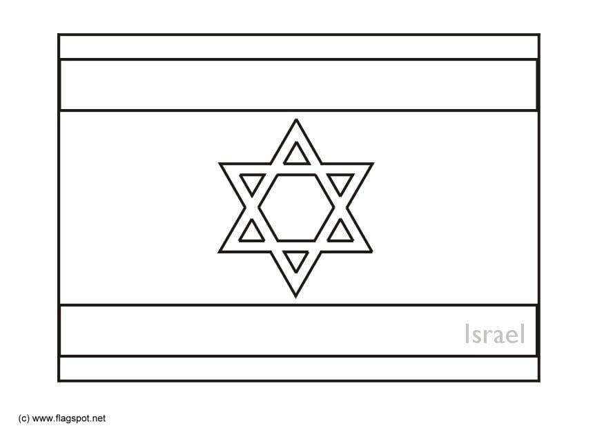 Página para colorir israel