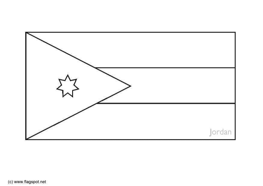 Página para colorir jordan