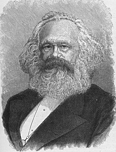 Página para colorir karl marx
