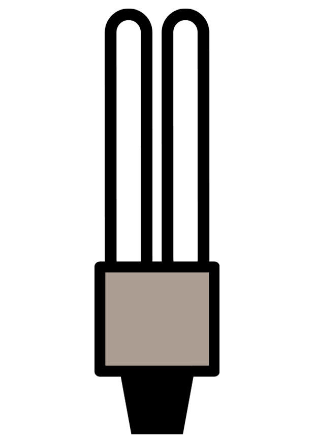 Página para colorir lA¢mpada econA´mica