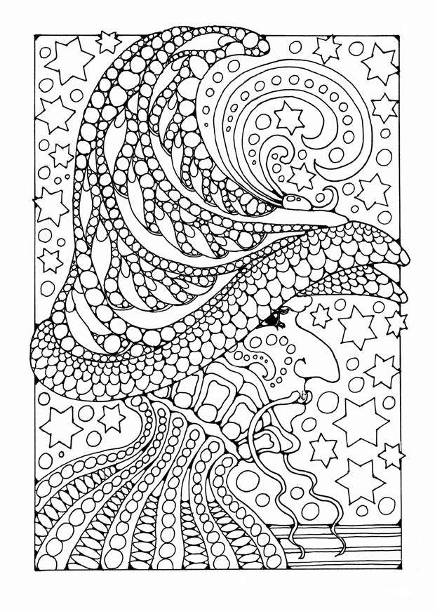 Página para colorir mago