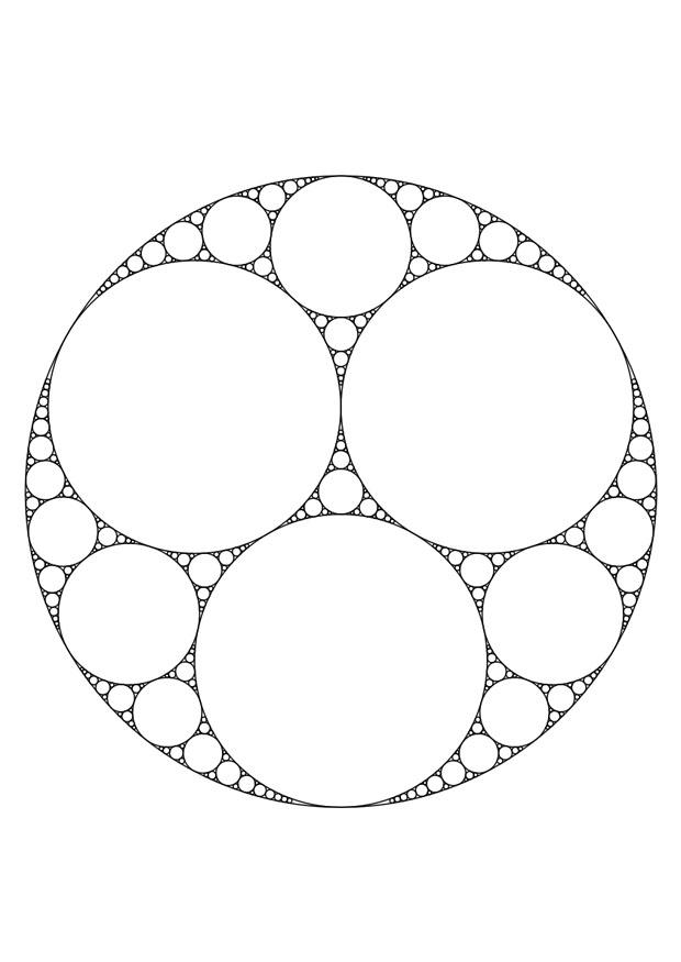 Página para colorir mandala