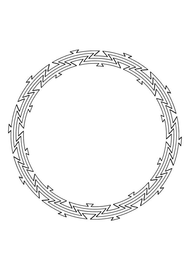 Página para colorir mandala