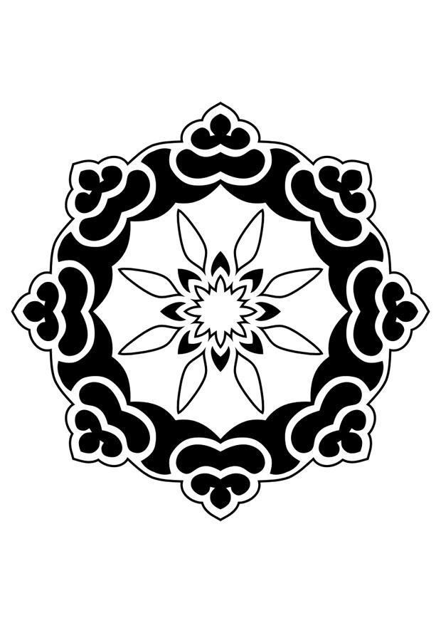 Página para colorir mandala