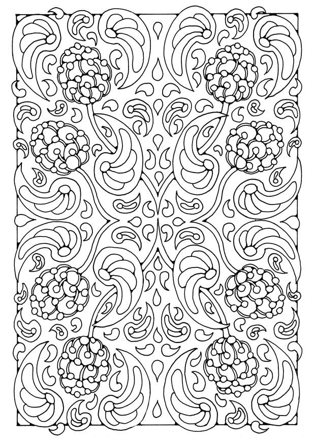 Página para colorir mandala a08