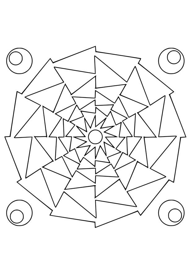 Página para colorir mandala13