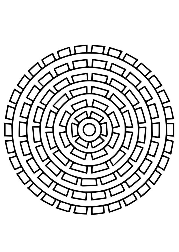 Página para colorir mandala25