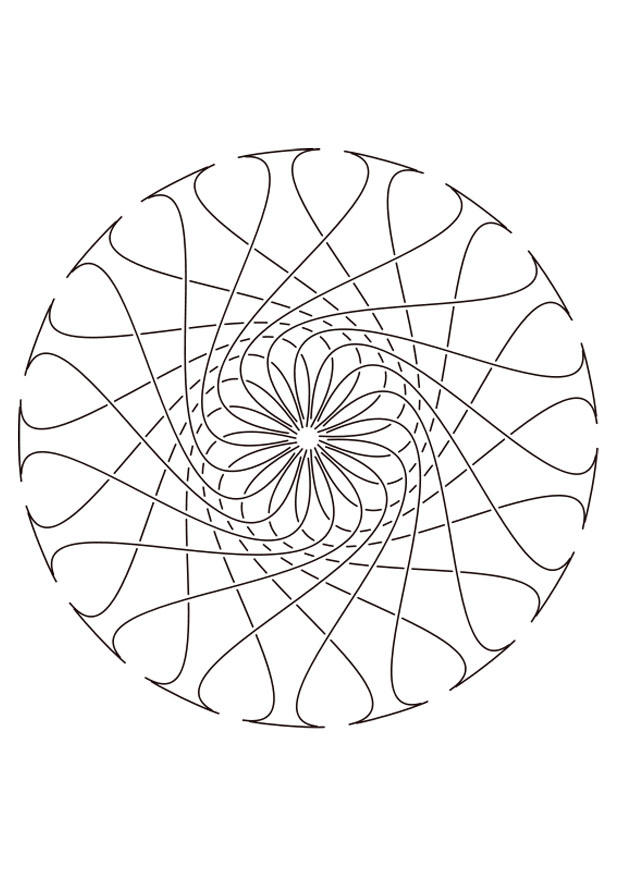 Página para colorir mandala29