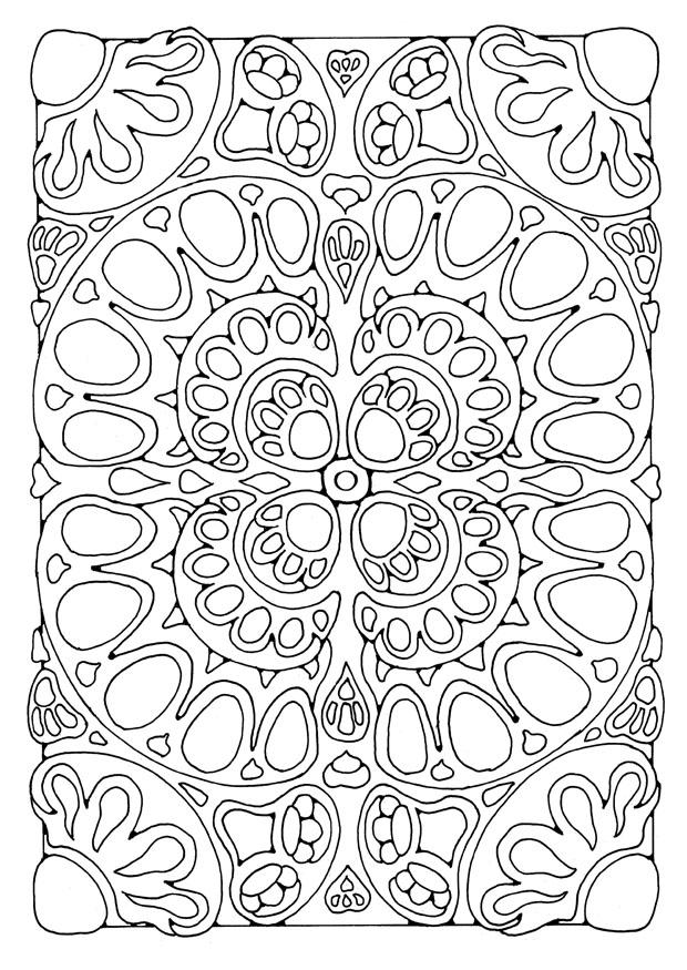 Página para colorir mandala2a