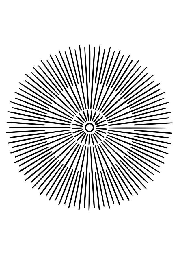 Página para colorir mandala3