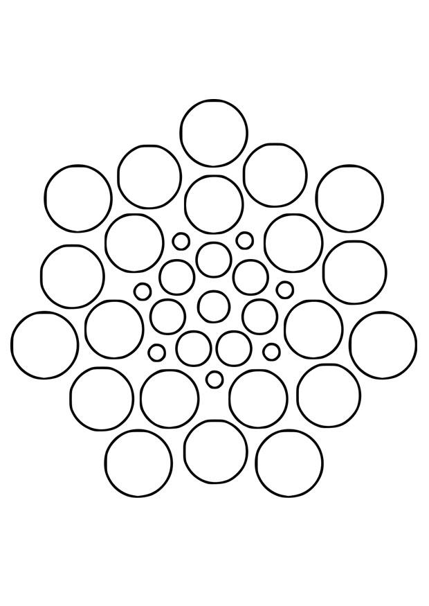 Página para colorir mandala5