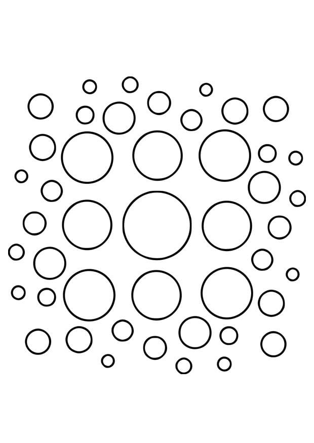 Página para colorir mandala8