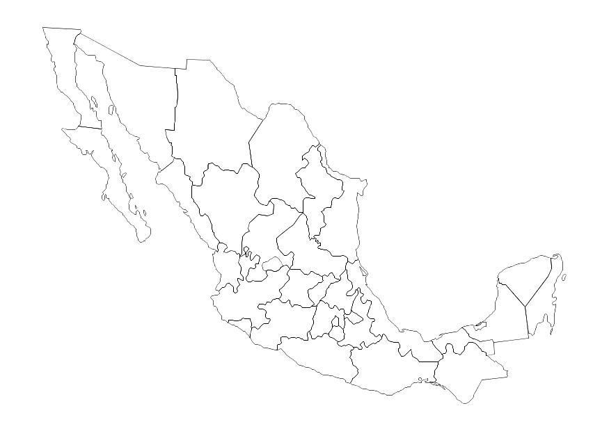 Página para colorir mA©xico 