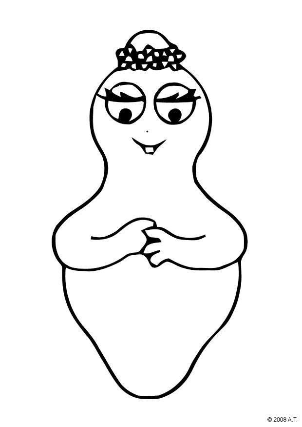 Página para colorir menina
