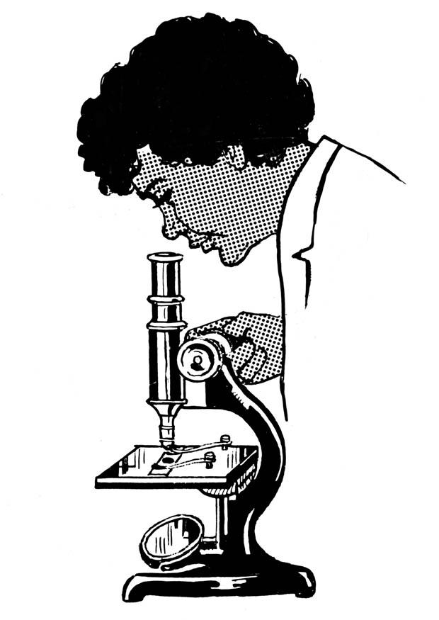 Página para colorir microscA³pio 