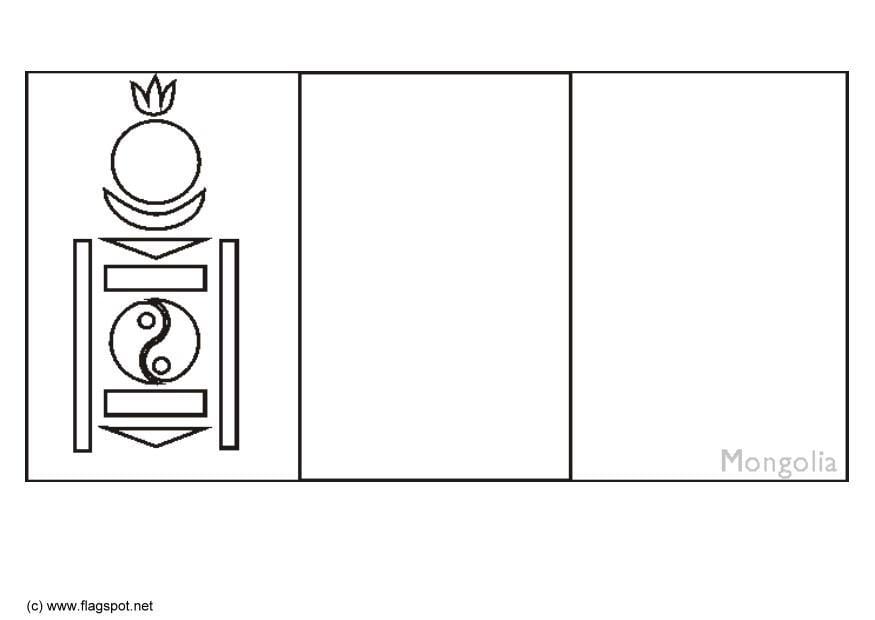 Página para colorir mongA³lia