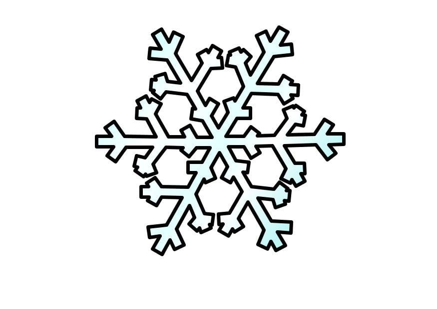 Página para colorir neve