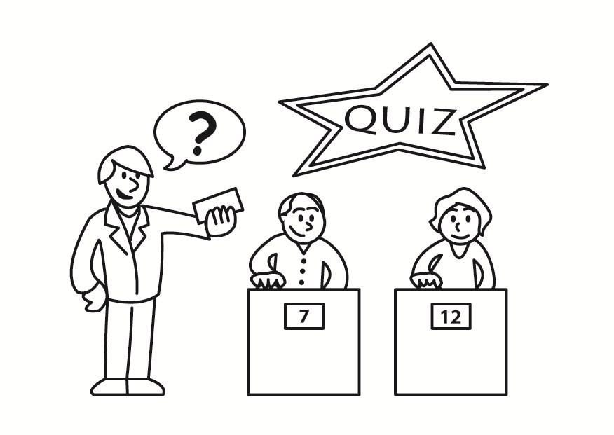 Página para colorir quiz