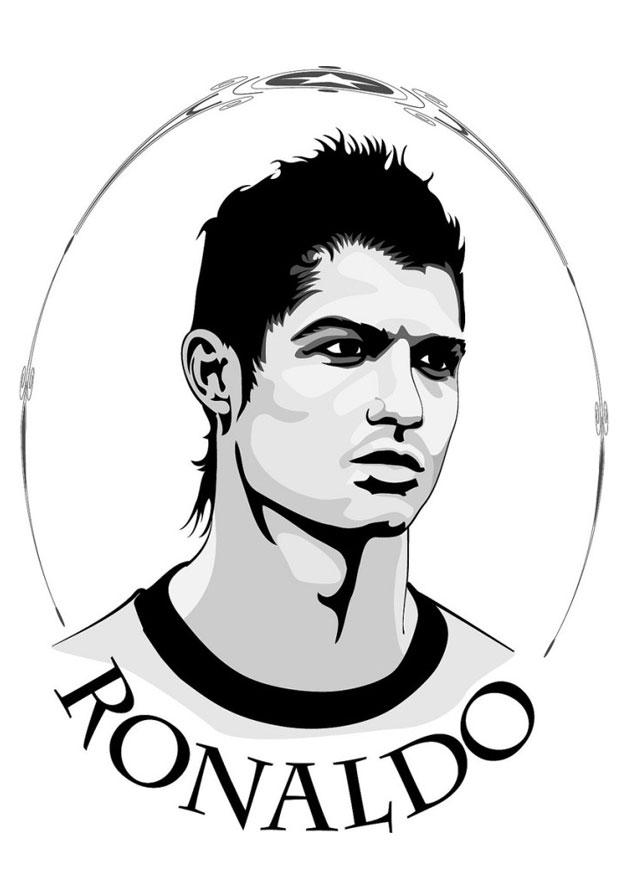 Página para colorir ronaldo